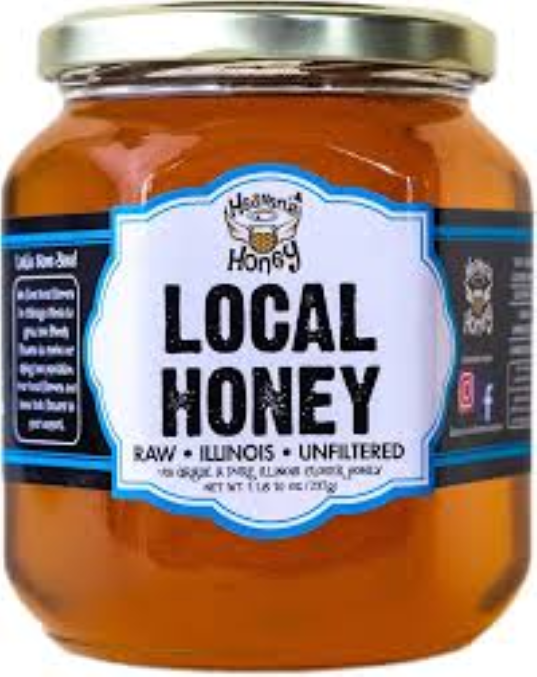 HEAVENS HONEY IN SQUARE GLASS JAR 1000G
